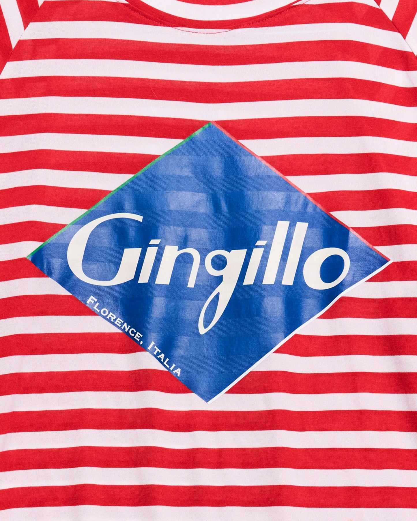 Gingillo Striped Beach Longslweve - Red/White Stripe