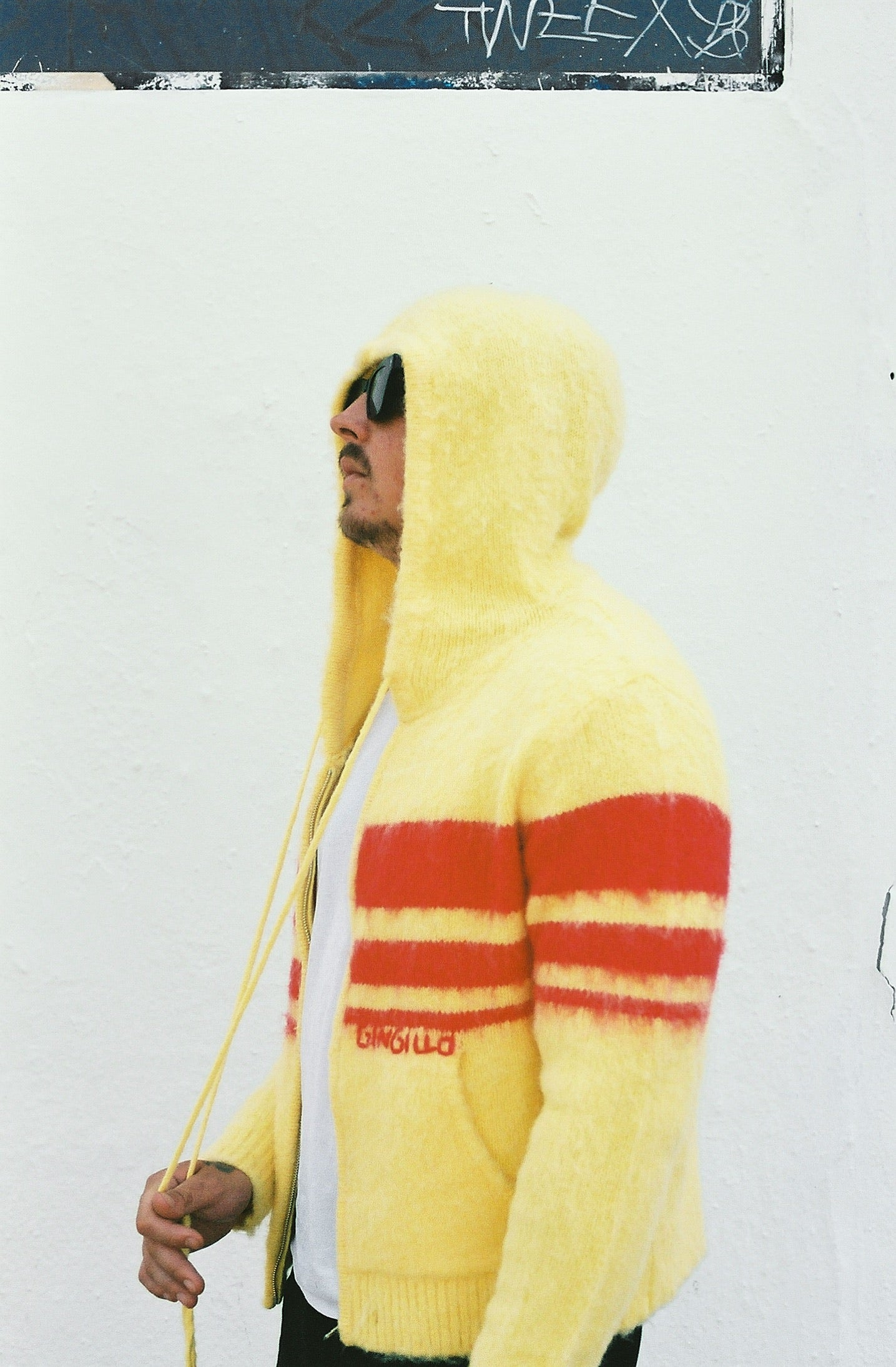 Gingillo Cadiz Wool Zip-Up Hoodie - Yellow
