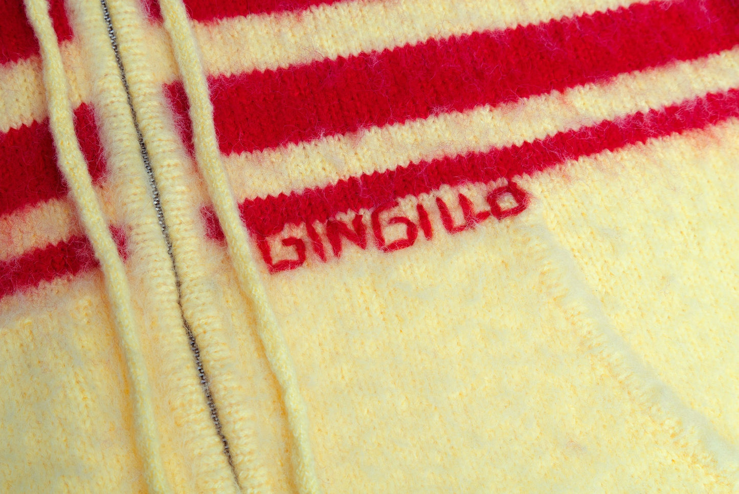 Gingillo Cadiz Wool Zip-Up Hoodie - Yellow