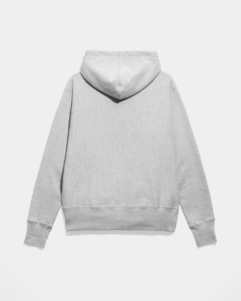 Gingillo Parisian Jersey Cotton Hoodie - Heather Grey