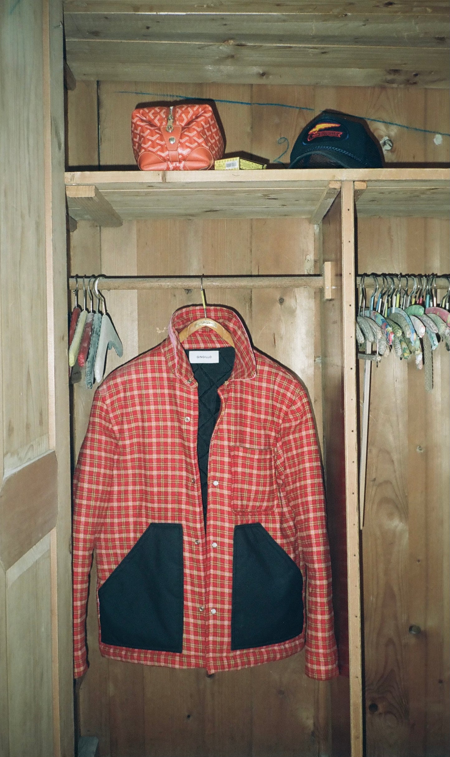 Gingillo Surf Flannel Jacket - Red Plaid