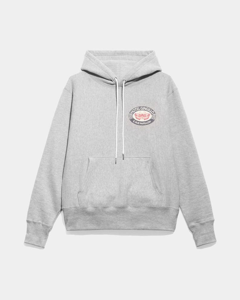 Gingillo Parisian Jersey Cotton Hoodie - Heather Grey