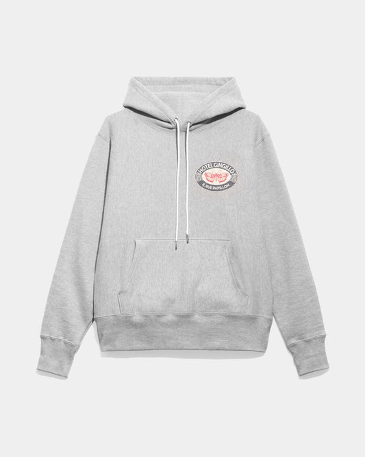 Gingillo Parisian Jersey Cotton Hoodie - Heather Grey