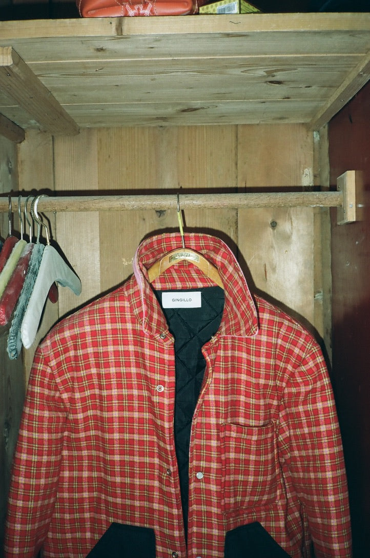 Gingillo Surf Flannel Jacket - Red Plaid