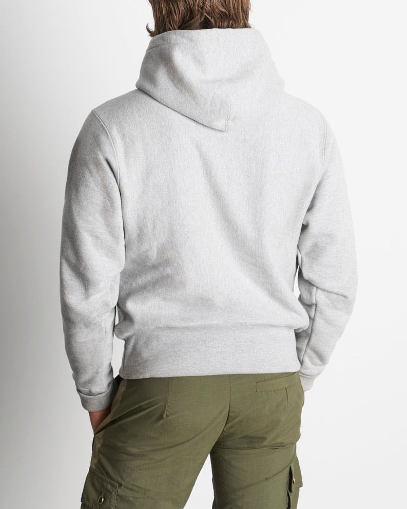 Gingillo Parisian Jersey Cotton Hoodie - Heather Grey