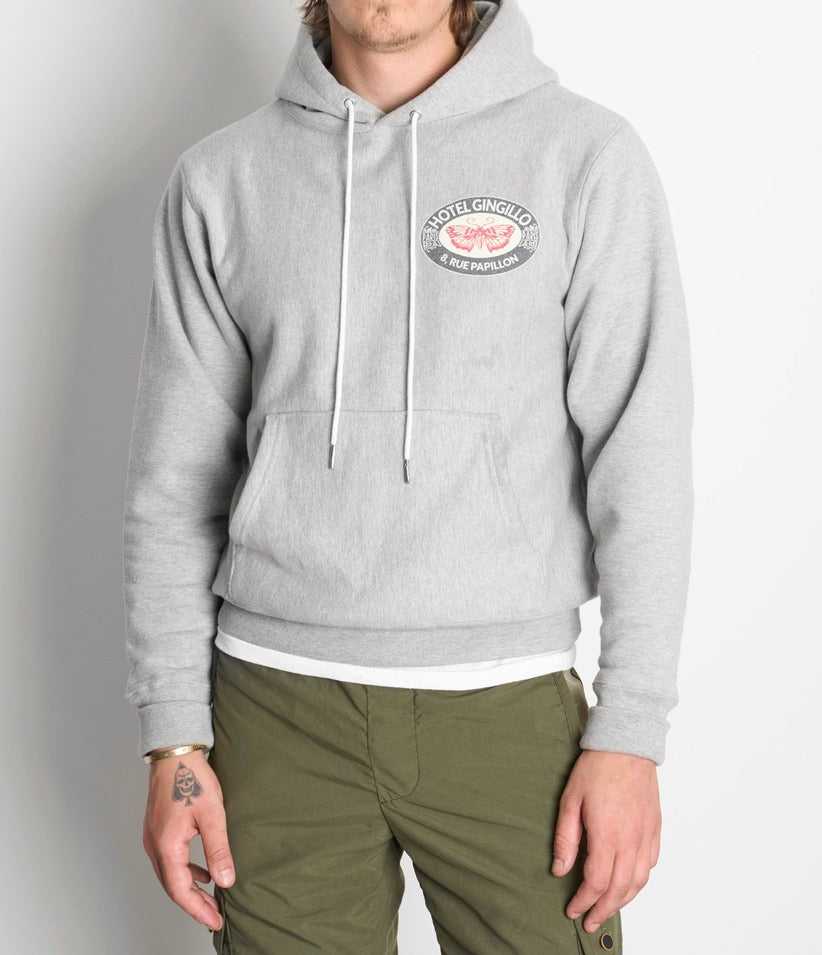 Gingillo Parisian Jersey Cotton Hoodie - Heather Grey