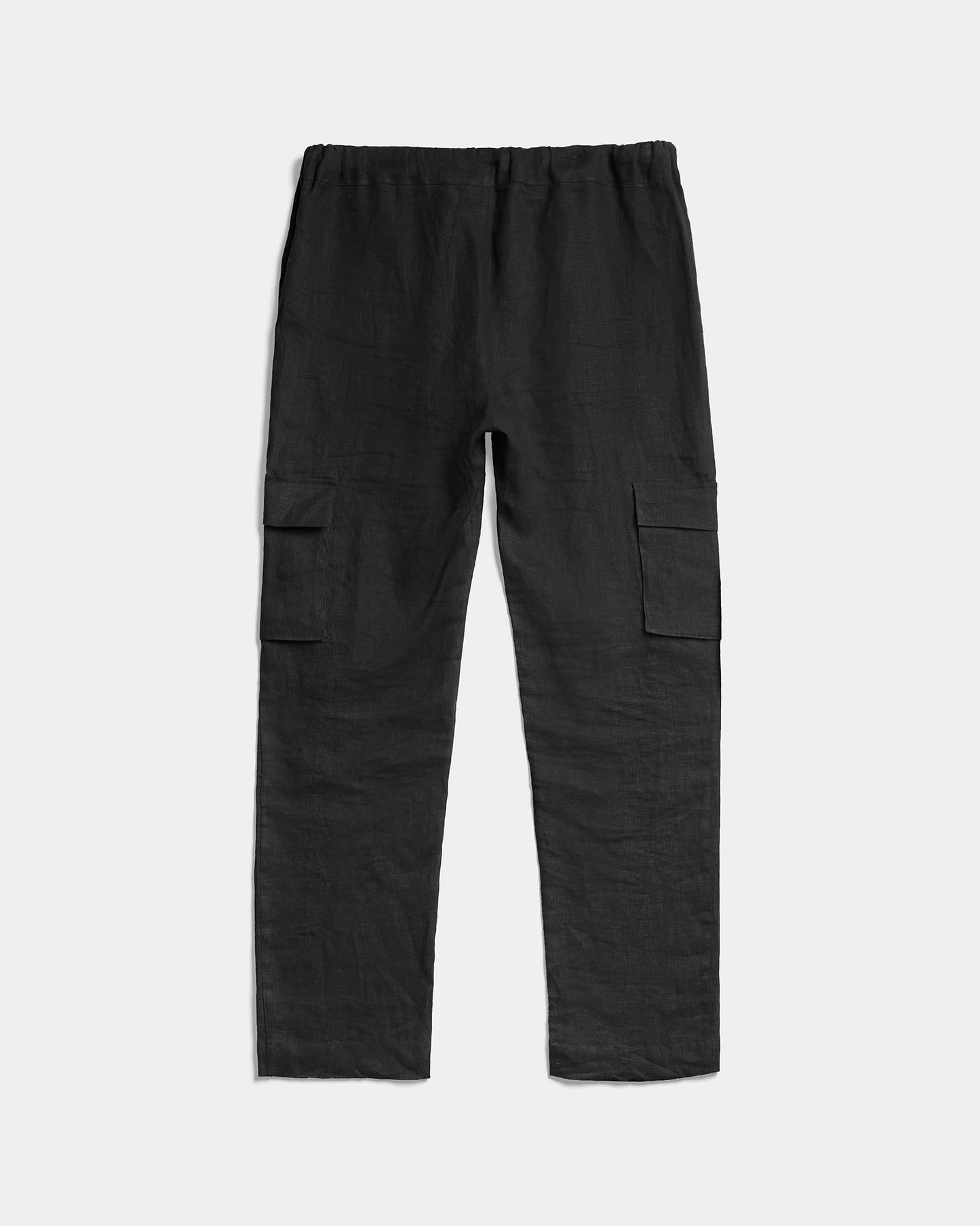 Gingillo Linen Cargo Pant - Black