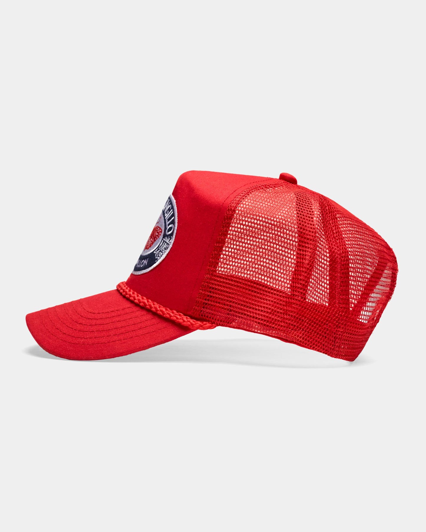 Parisian Mesh Back Trucker Cap - Red