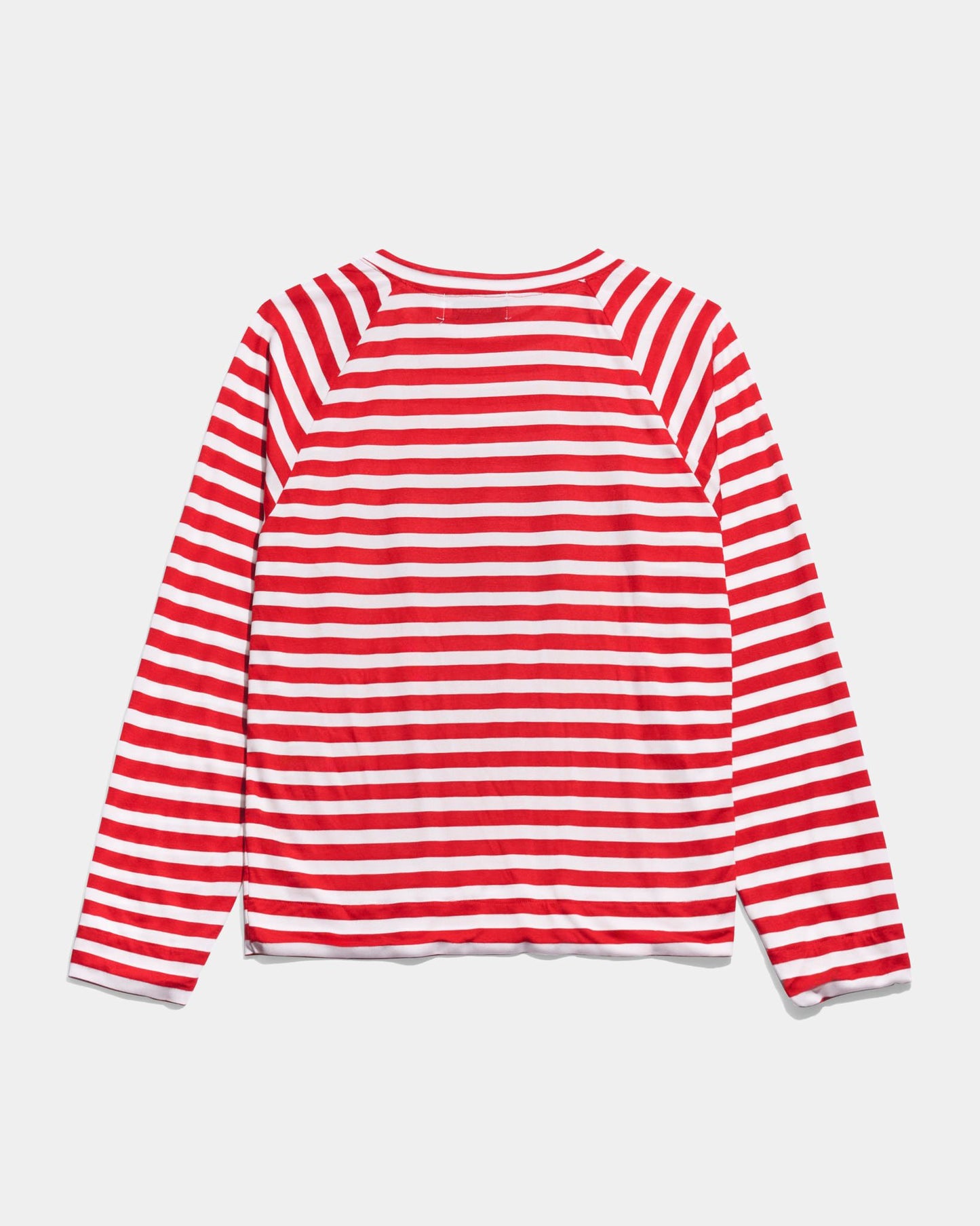 Gingillo Striped Beach Longslweve - Red/White Stripe