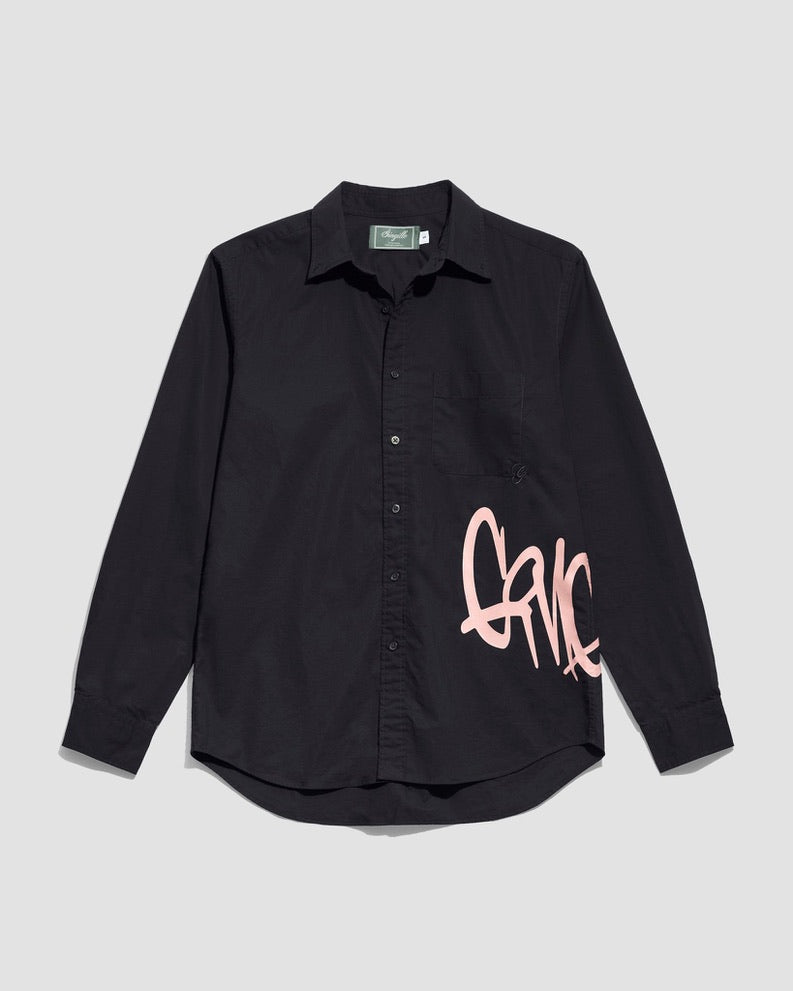 Gingillo Defacement Oxford Button-Up - Navy