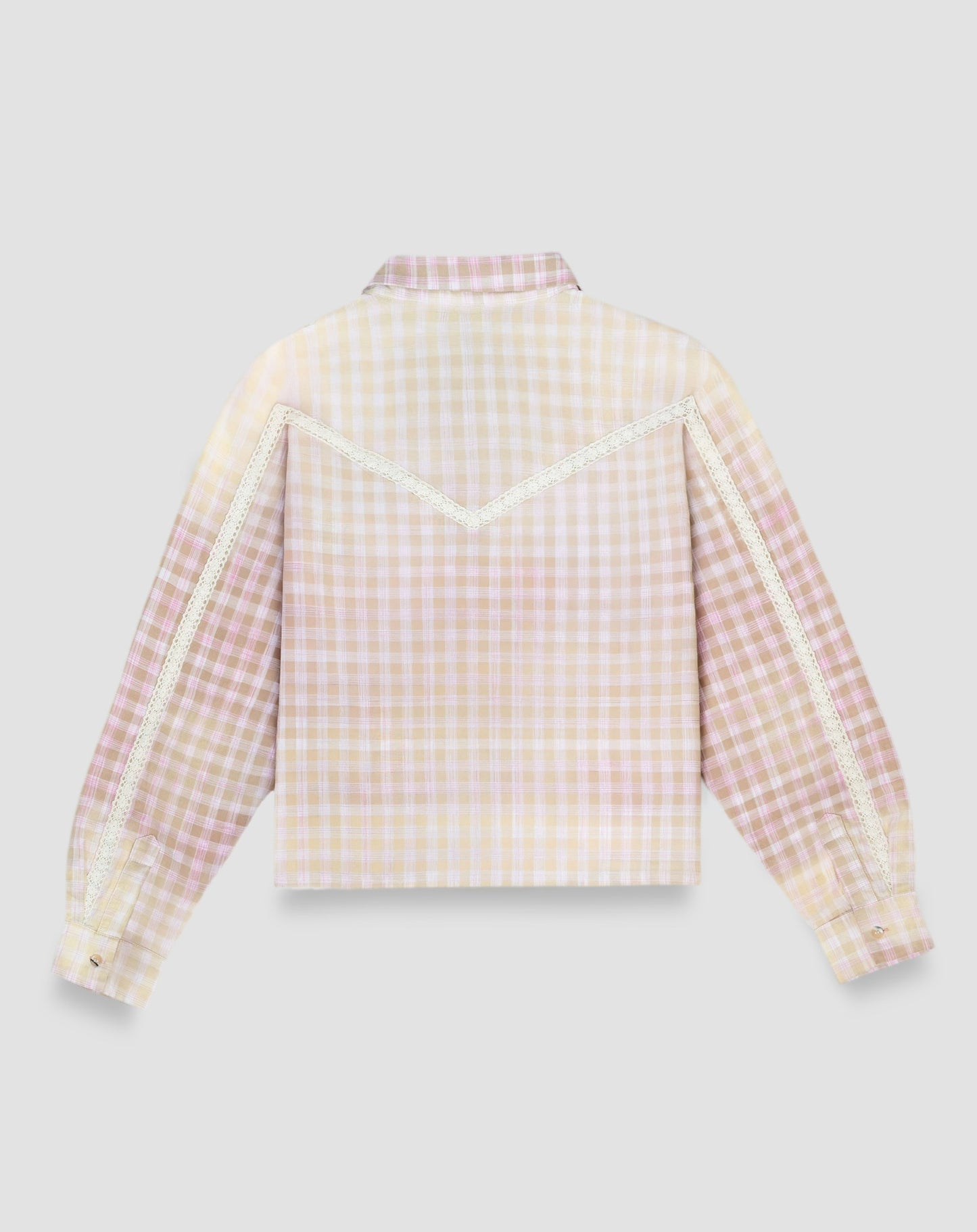 Gingillo Vaquero Plaid Button-Up Shirt - Tan