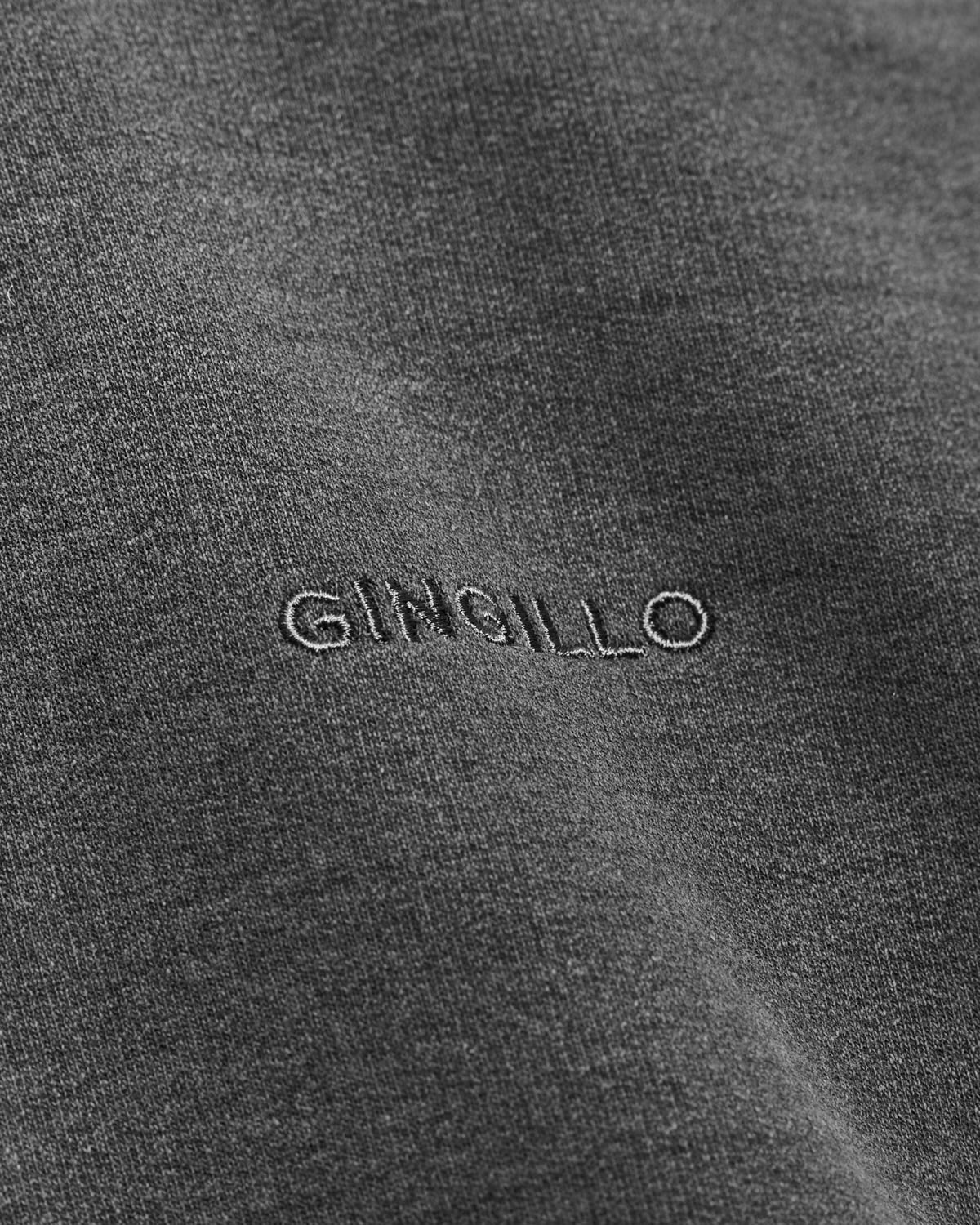 Gingillo Wordmark Washed Crewneck - Washed Black