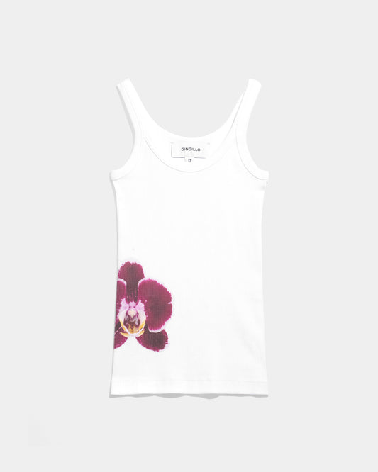 Gingillo Orchid Women's Tank Top - White/Purple