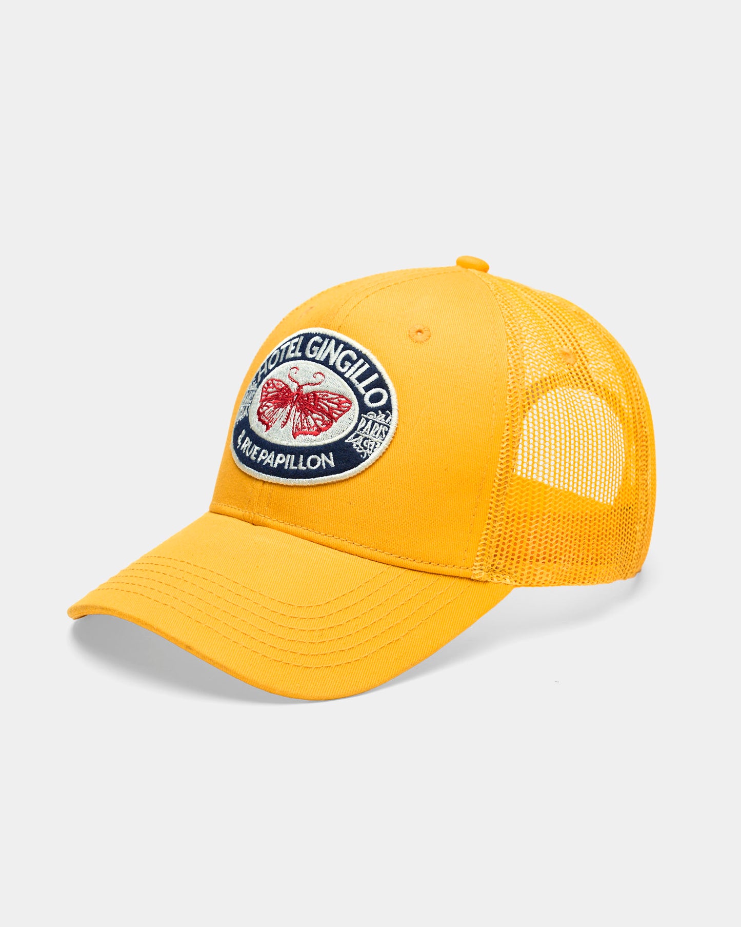 Parisian Mesh Back Trucker Cap - Yellow