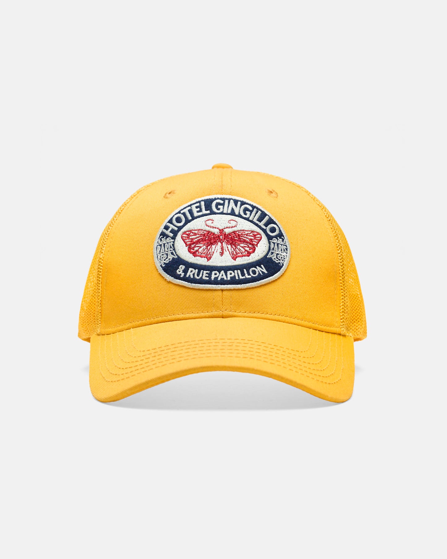 Parisian Mesh Back Trucker Cap - Yellow