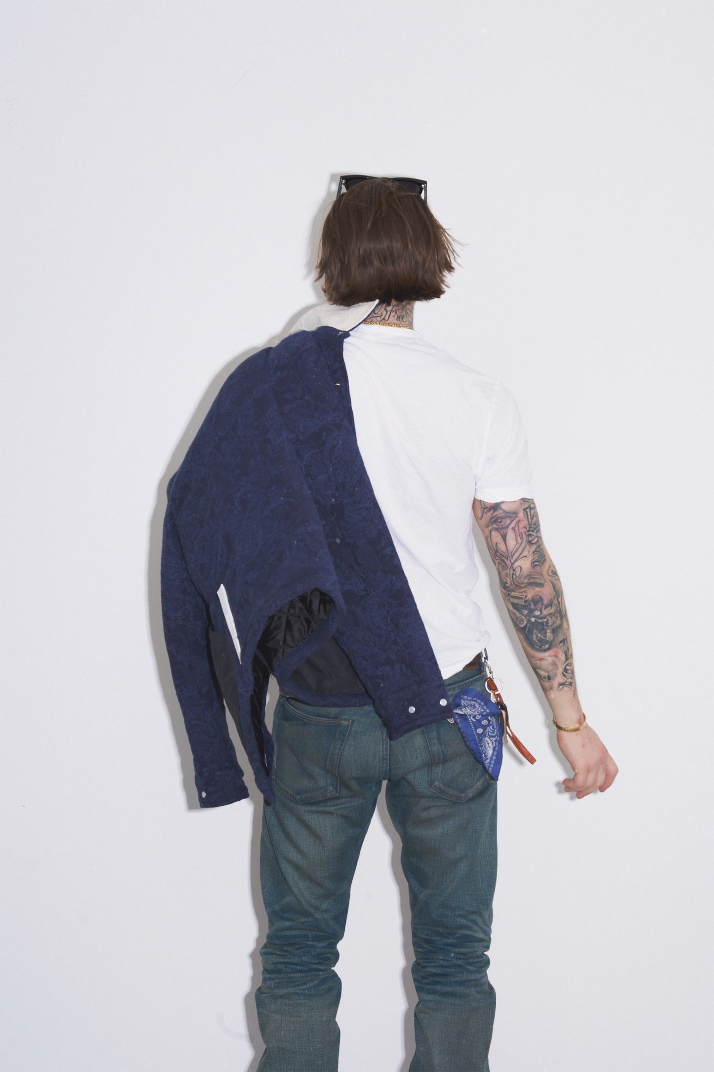 Gingillo Paisley Surf Jacket - indigo blue