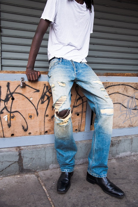 Gingillo 14.5 Oz Distressed Denim