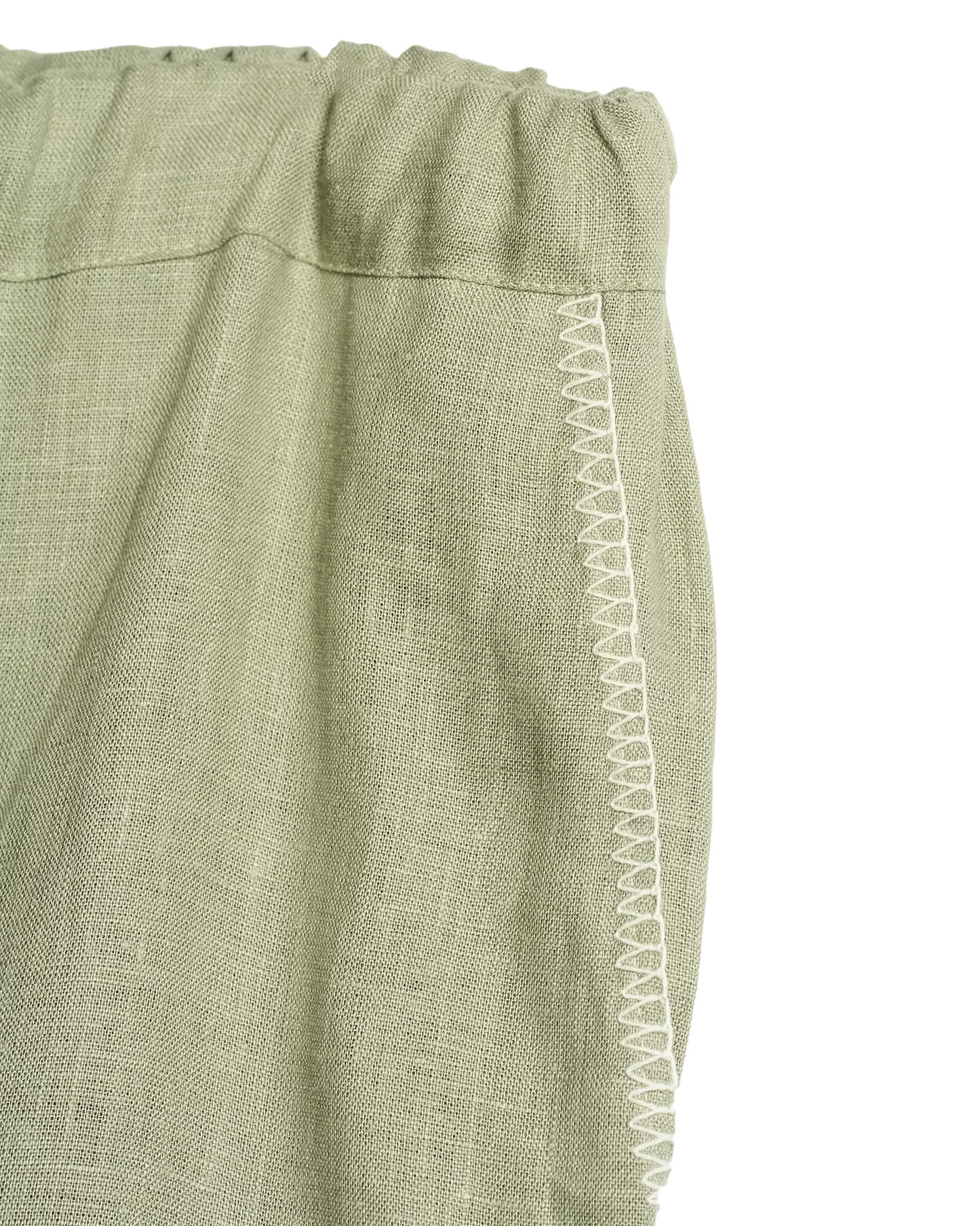 Gingillo Linen Cargo Pant - Green