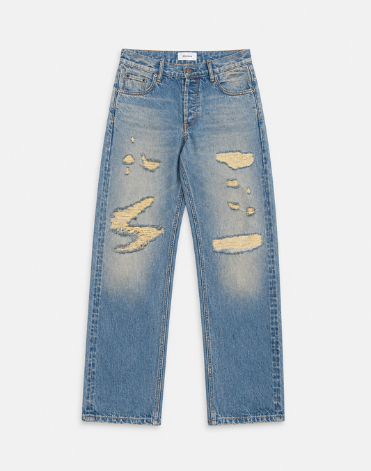 Gingillo 14.5 Oz Distressed Denim