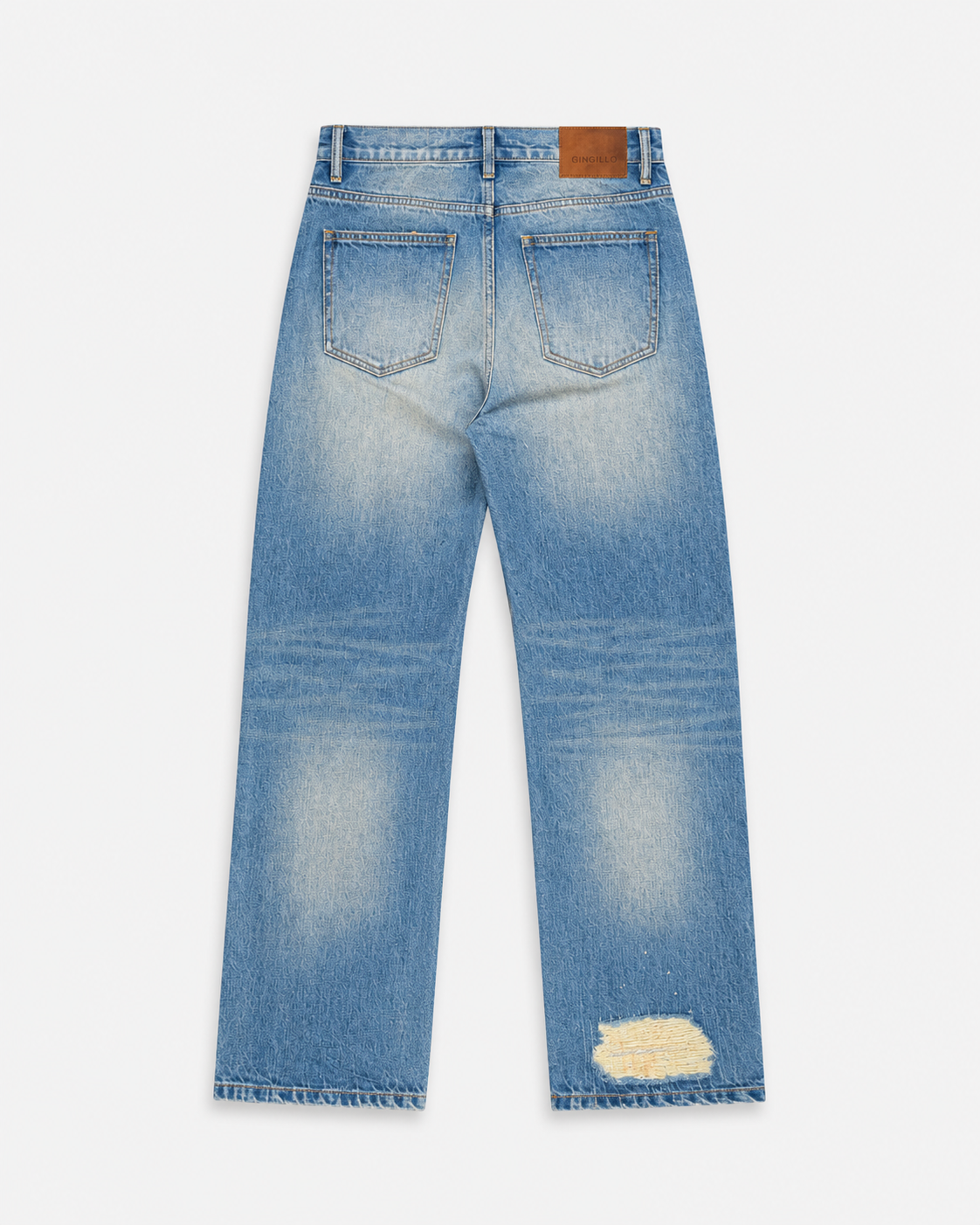 Gingillo 14.5 Oz Distressed Denim