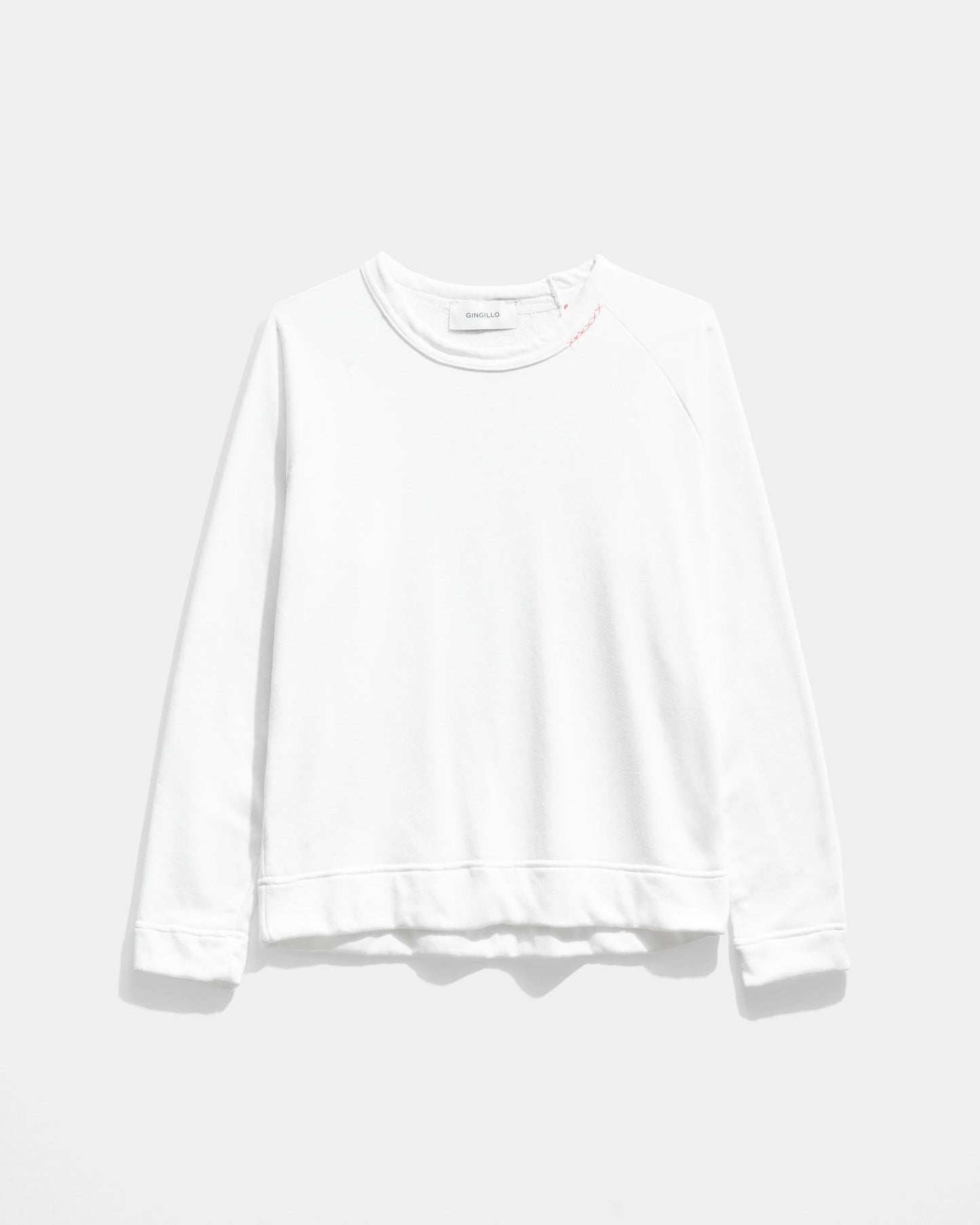 Gingillo French Terry Raglan Crewneck - White