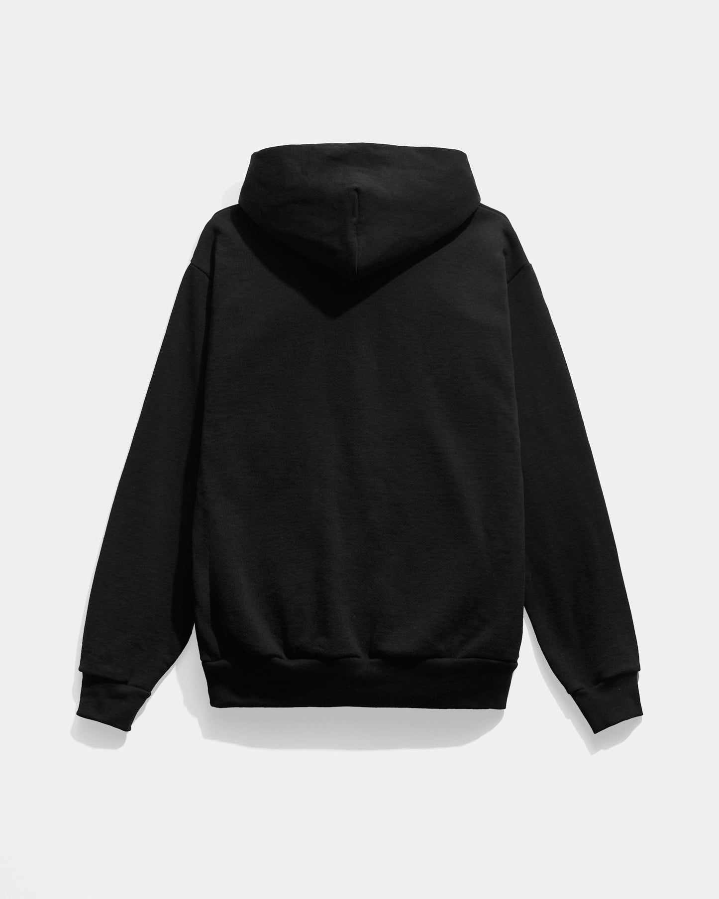 Gingillo Monogram Leather Patch Hoodie - Black