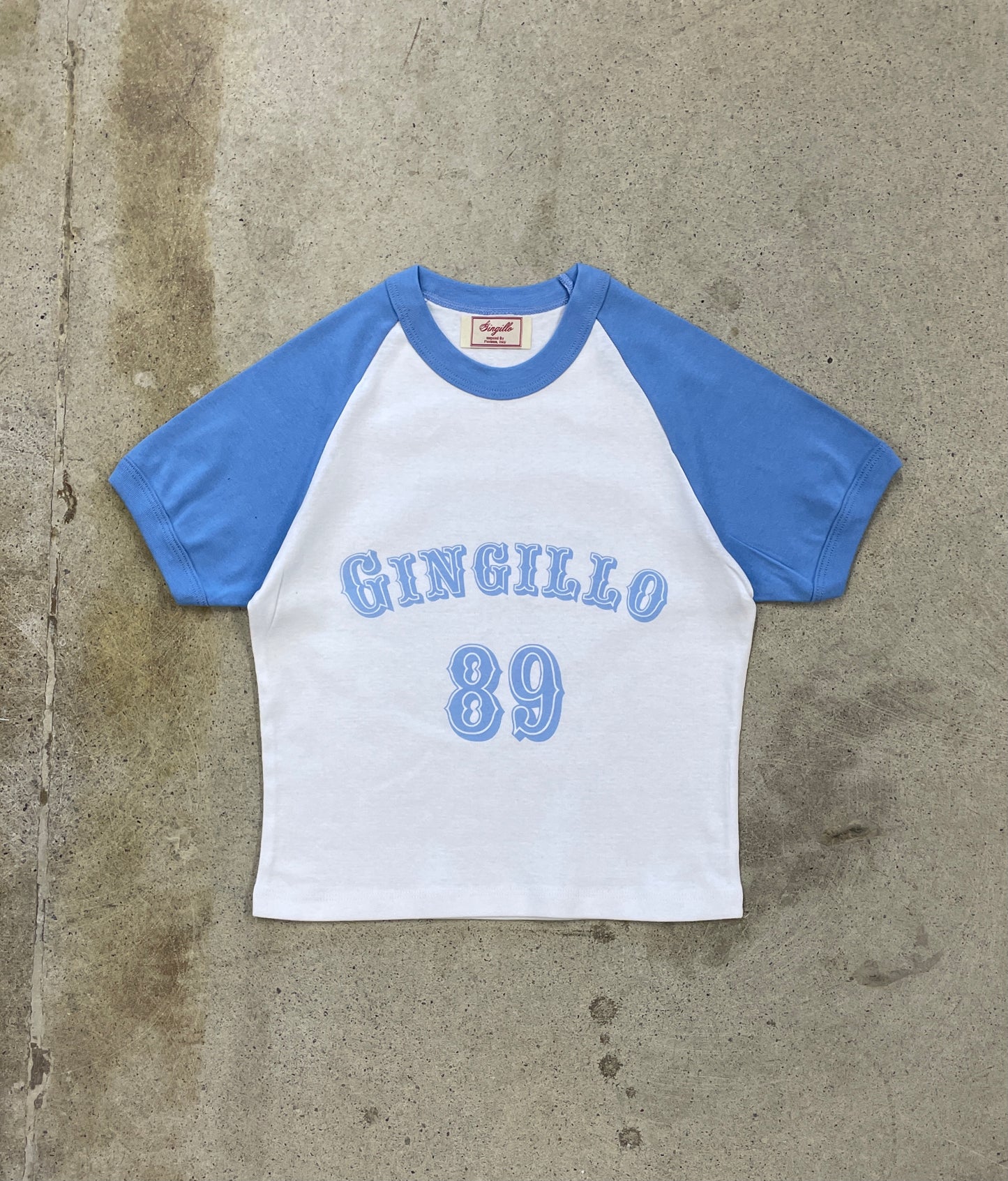 Gingillo Women's Western Raglan Tee - Baby Blue